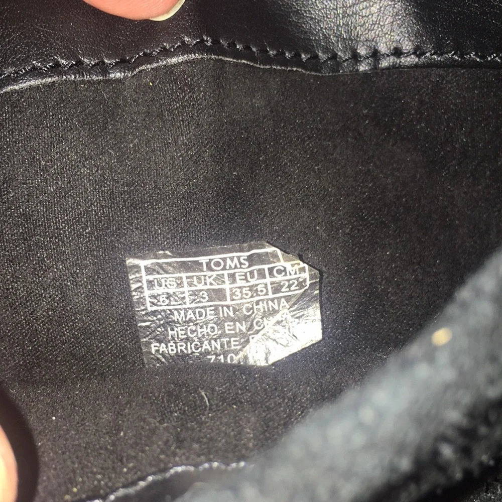Toms swede black